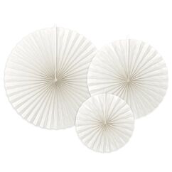 Pappersdekorationer - Vita, 3-pack