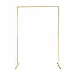 Metallisk champagneguldfärgad bröllopsbåge, 2 m x 1,5 m