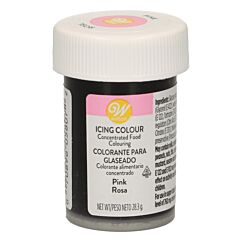 Wilton Icing Colour Pink - Vaaleanpunainen pastaväri, 28g.