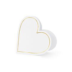 Placeringskort - Hjärtan, 10-pack