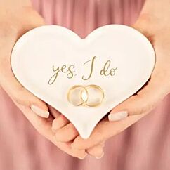 Vigselringsbehållare - Hjärta, Porslin