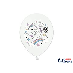 Ilmapallot Yksisarvinen- 30cm, 6 kpl.