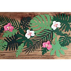 Dekorationsset - Tropiska blad