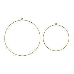 Kultaiset metallirenkaat, 2 kpl.