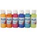 Plus Color Askartelumaali, Akryylimaalit, Värikäs, 6 pulloa.