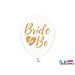 Ilmapallot polttareihin, kultaisella tekstillä Bride to Be