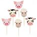 Cupcake-setti, Maatilan Eläimet, 6 kpl.