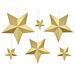 Kultaiset kartonki tähdet, 6kpl