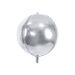 Hopeanvärinen pallonmuotoinen foliopallo