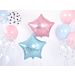 Vaaleanpunainen tähti foliopallo koristetarralla