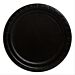 Isot mustat pahvilautaset, 22 cm,  8 kpl.