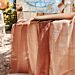 Kaitaliina musliinikangas - Terrakotta, 28x500cm