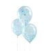 Kirkkaat ilmapallot vaaleansiniset konfetit, 5 kpl.