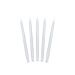 Hienot valkoiset kynttilät - 24cm, 10 kpl.